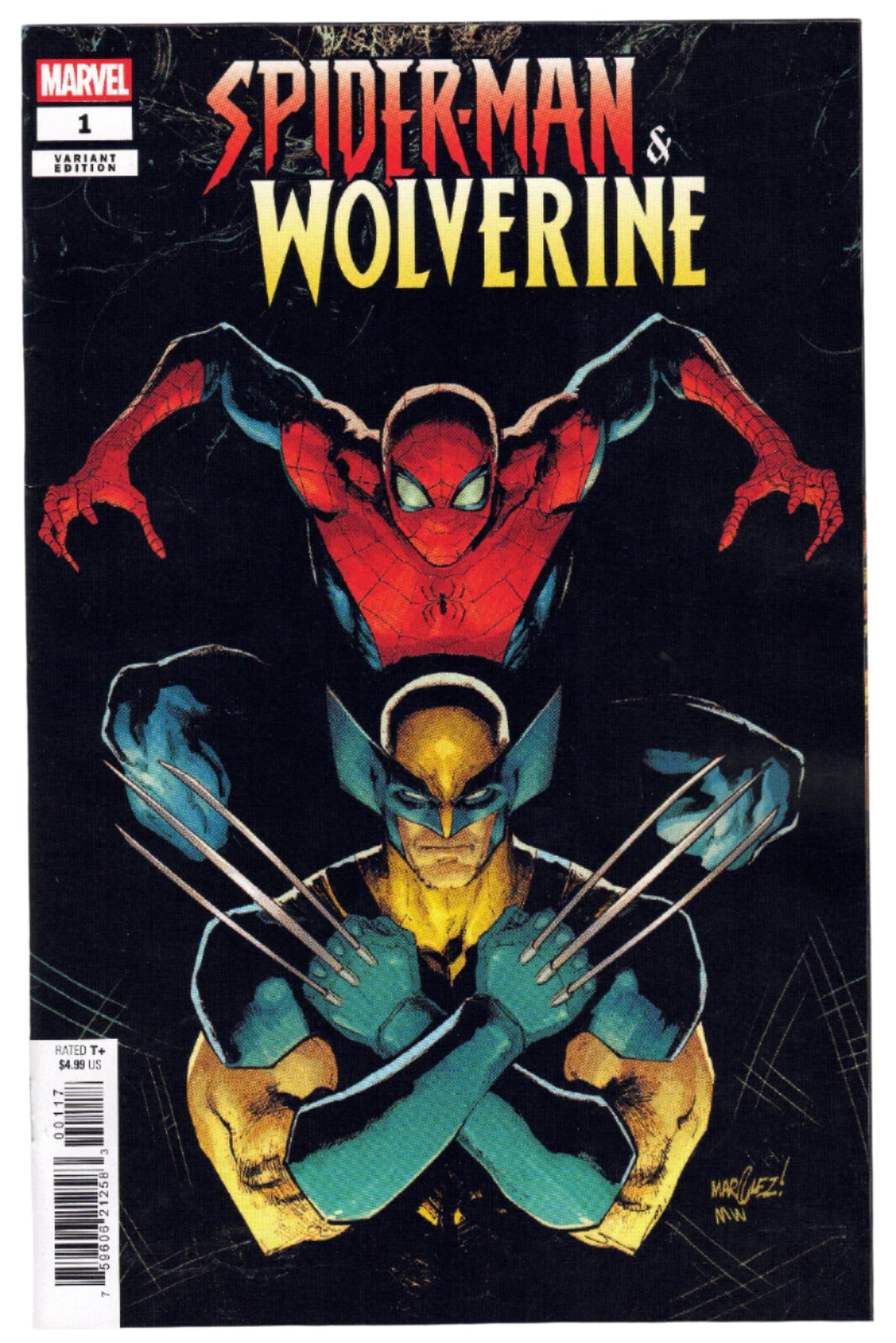 Spider-Man & Wolverine #1 - 1 in 25 David Marquez Variant (NM