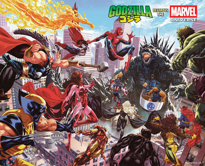 GODZILLA DESTROYS THE MARVEL UNIVERSE