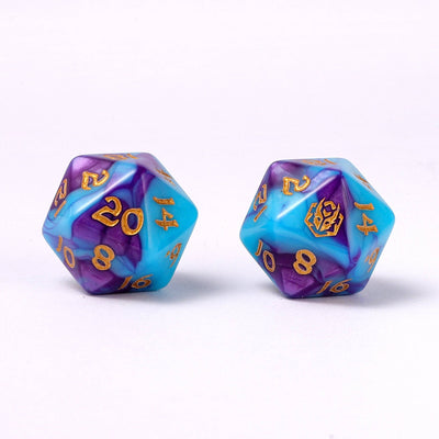 Wholesale Wyrmforged Rollers - Rounded Edge 8 Piece Polyhedral Dice set - Banshee's Wail