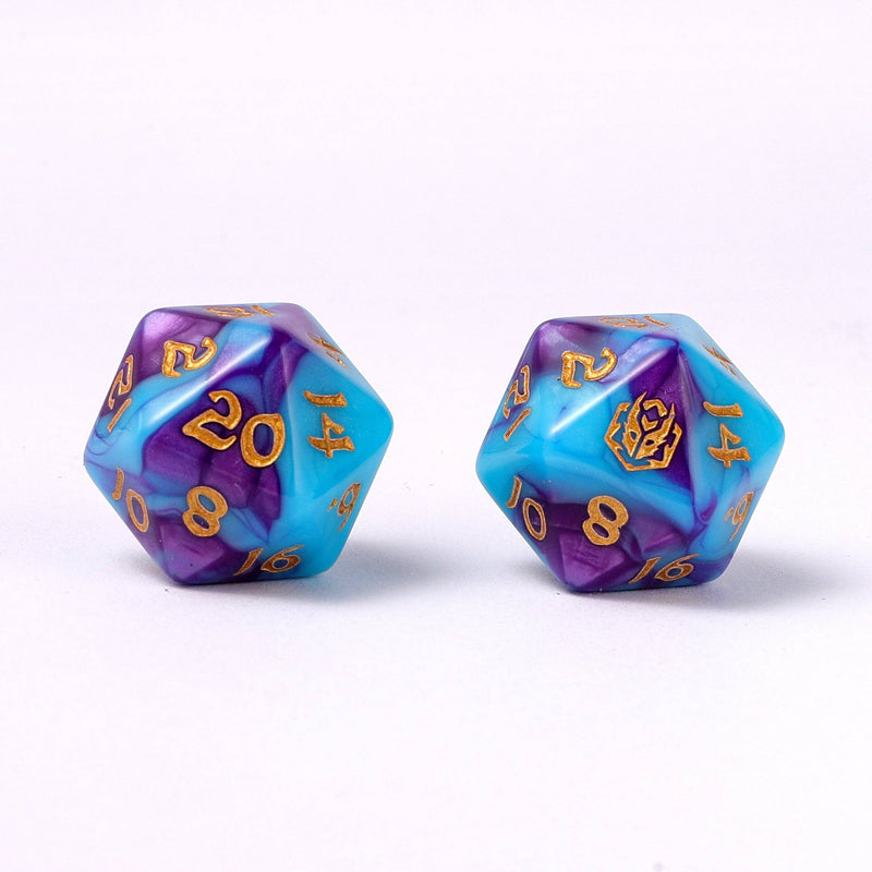 Wholesale Wyrmforged Rollers - Rounded Edge 8 Piece Polyhedral Dice set - Banshee&