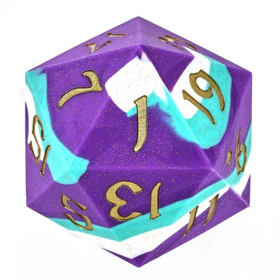 Wholesale 55mm Chonk Rubber Silicon D20 - Celestial Gleam