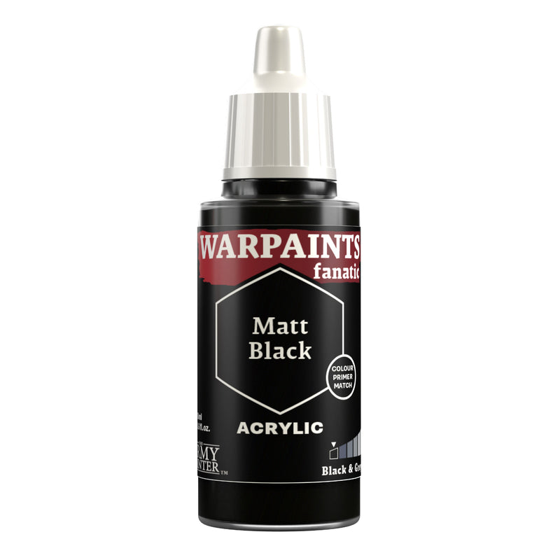 Warpaints Fanatic Matt Black 18ml