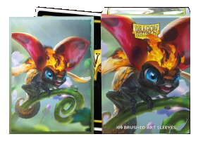 Dragon Shields (100) Brushed Art Sleeves - Burnbug