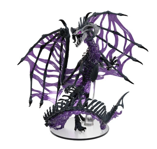 Dungeons & Dragons Icons of the Realms - Black Dracolich Boxed Miniature
