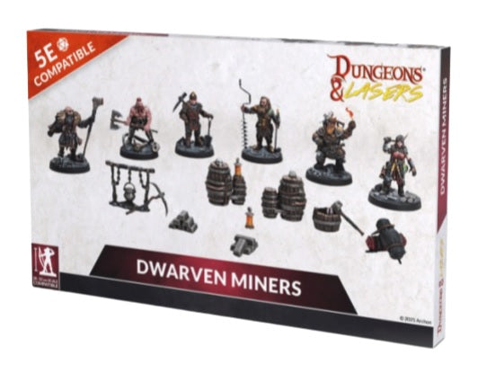Dungeons & Lasers Caves Series - Dwarven Miners Set