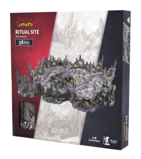 Dungeons & Lasers Caves Series - Ritual Site Pre-Painted Prismacast Terrain