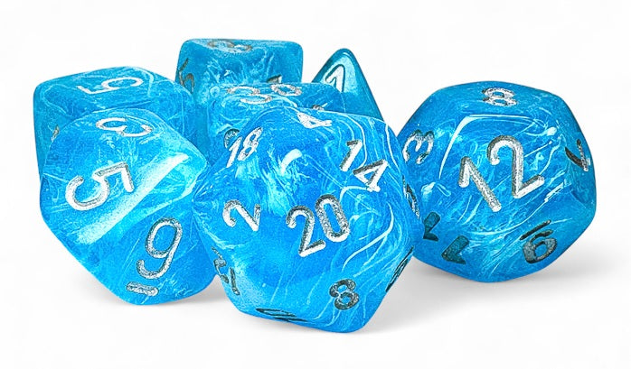 Luminary Mega-hedral Sky/silver 7-Die Set