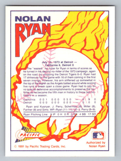 1991 Pacific Nolan Ryan Texas Express I #NNO Nolan Ryan Milestones Gold