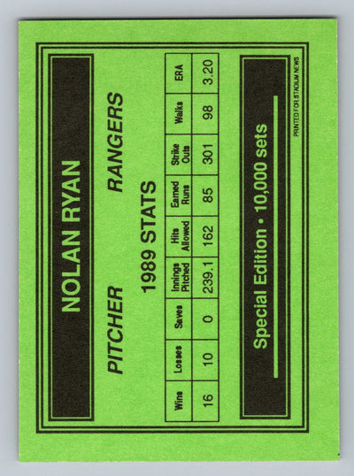 1990 Stadium News Special Edition (unlicensed)Ryan Wins 300th #NNO Nolan Ryan