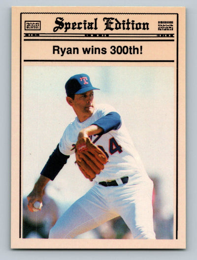 1990 Stadium News Special Edition (unlicensed)Ryan Wins 300th #NNO Nolan Ryan