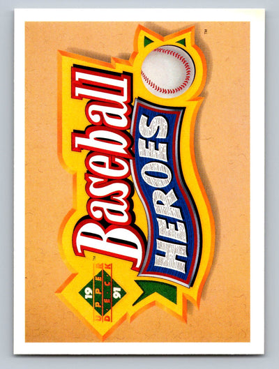 1992 Upper Deck #NNO Header Card Baseball Heroes: Ted Williams