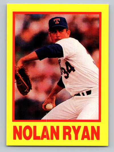 1990 St☆r Big League Yellow & Blue (unlicensed) #NNO Nolan Ryan