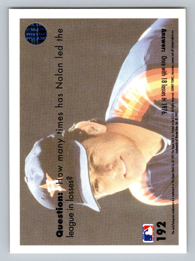 1991 Upper Deck Comic Ball 2 #192 Nolan Ryan