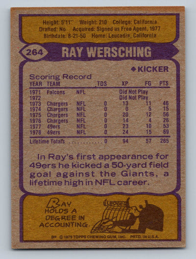 1979 Topps #264 Ray Wersching