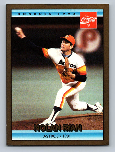 1992 Donruss Coca-Cola Nolan Ryan #15 Nolan Ryan