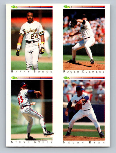 1992 Classic I #NNO Barry Bonds / Roger Clemens / Steve Avery / Nolan Ryan