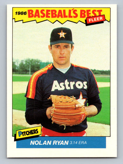 1986 Fleer Baseball's Best Sluggers vs. Pitchers #30 Nolan Ryan