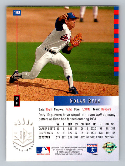 1993 SP #198 Nolan Ryan