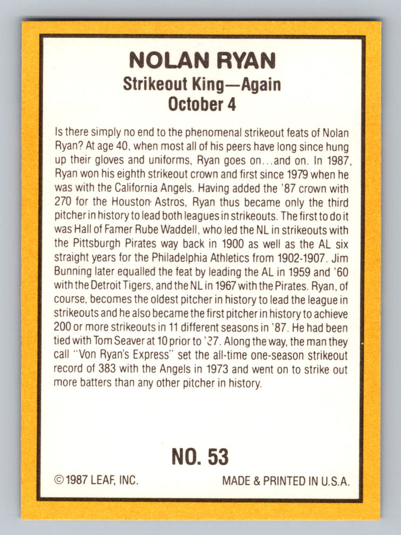 1987 Donruss Highlights 