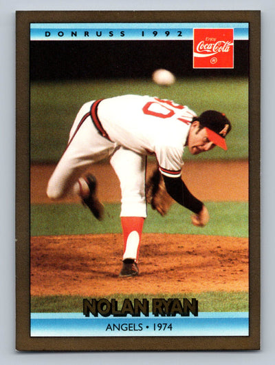 1992 Donruss Coca-Cola Nolan Ryan #8 Nolan Ryan