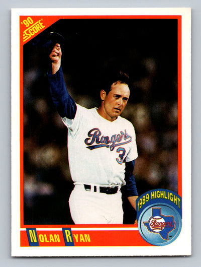 1990 Score #696 Nolan Ryan