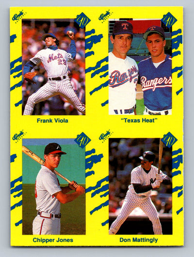 1990 Classic Yellow #NNO Frank Viola / "Texas Heat" / Reid Ryan / Chipper Jones / Don Mattingly