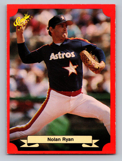 1988 Classic Red #179 Nolan Ryan