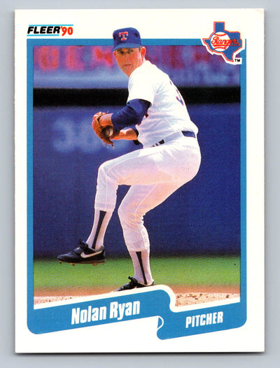 1990 Fleer #313a Nolan Ryan