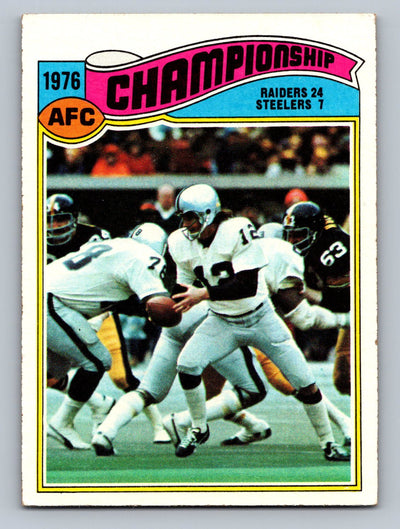 1977 Topps #526 1976 AFC Championship