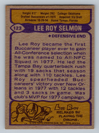 1979 Topps #123 Lee Roy Selmon