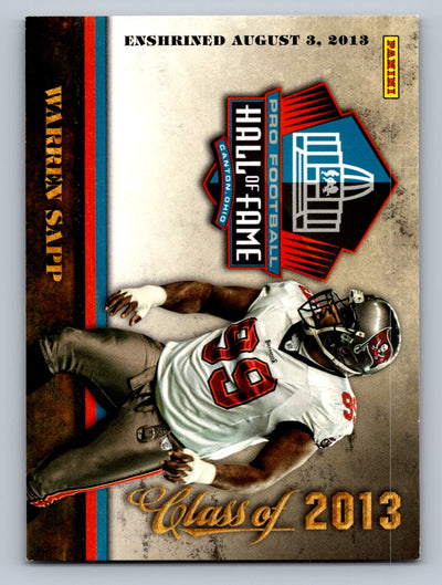 2013 Panini Pro Football Hall of Fame #1 Warren Sapp