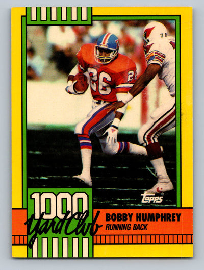 1990 Topps #17a Bobby Humphrey 1000 Yard Club