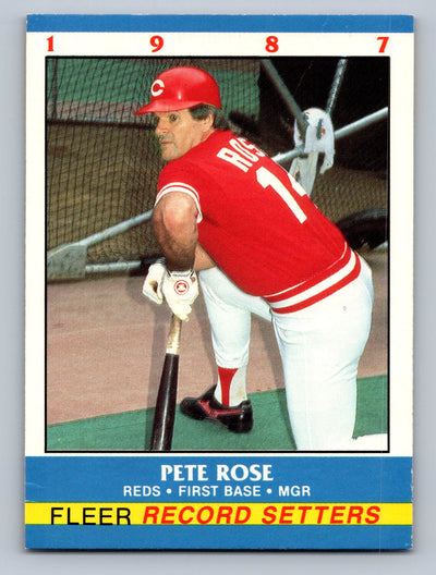 1987 Fleer Record Setters #33 Pete Rose