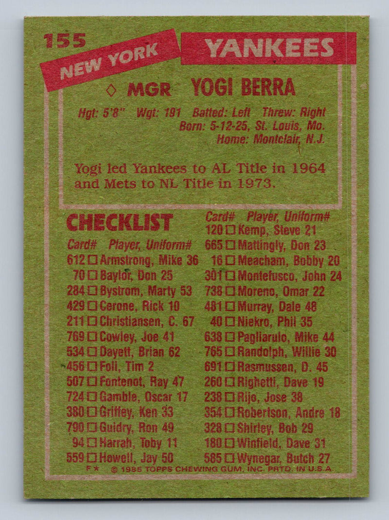 1985 Topps 