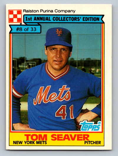 1984 Topps Ralston Purina #8 Tom Seaver