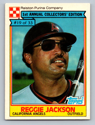 1984 Topps Ralston Purina #19 Reggie Jackson