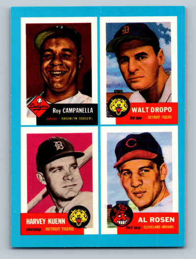 1992 Topps Bazooka Archives Quadracards #20 Roy Campanella / Walt Dropo / Harvey Kuenn / Al Rosen