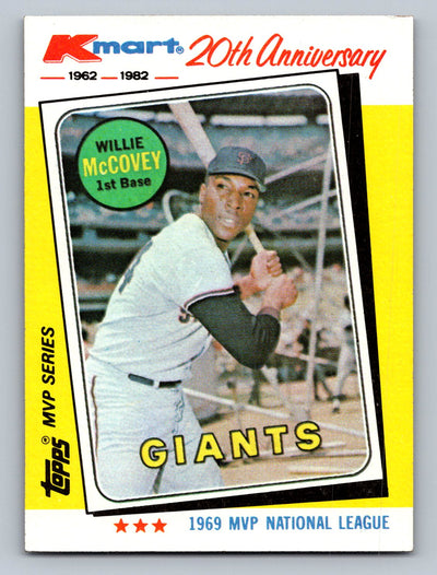 1982 Topps Kmart 20th Anniversary #16 Willie McCovey