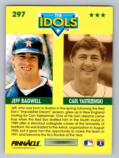 1993 Pinnacle #297 Jeff Bagwell / Carl Yastrzemski