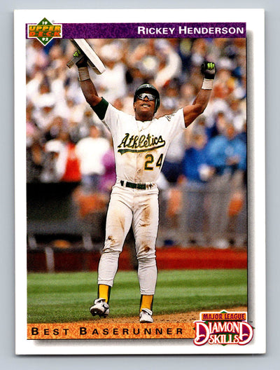 1992 Upper Deck #648 Rickey Henderson Factory Set Gold Hologram