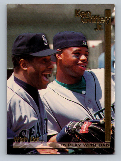 1995 Megacards Ken Griffey Jr. Wish List #4 Ken Griffey Jr. / Ken Griffey Sr.