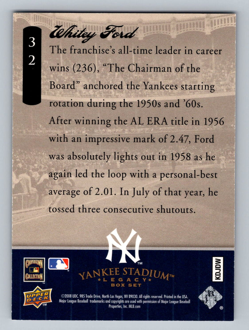 2008 Upper Deck Yankee Stadium Legacy 