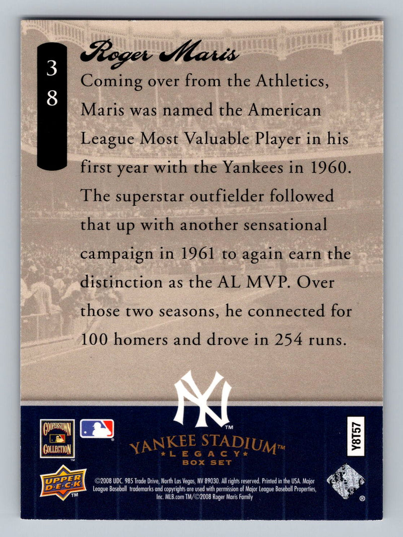 2008 Upper Deck Yankee Stadium Box Set 