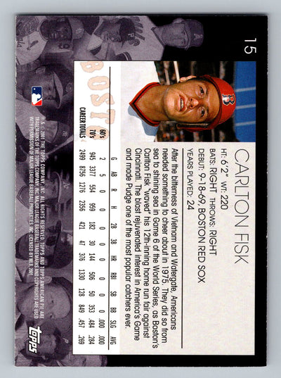 2001 Topps American Pie #15 Carlton Fisk