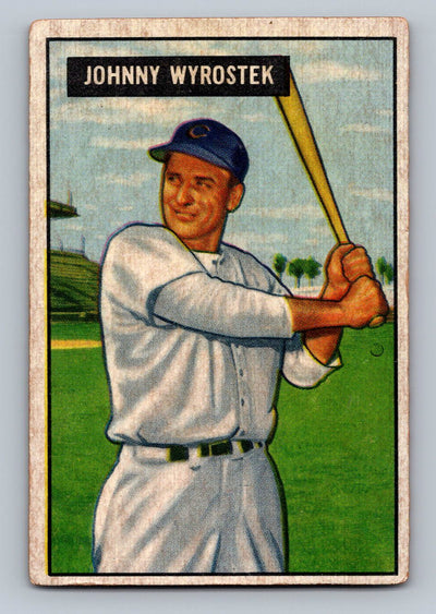 1951 Bowman #107 Johnny Wyrostek