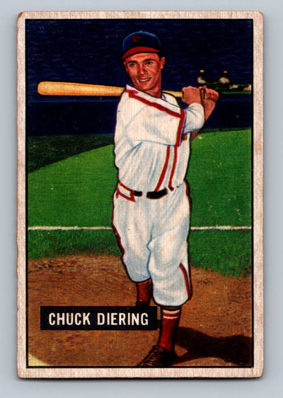 1951 Bowman #158 Chuck Diering