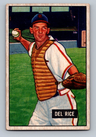 1951 Bowman #156 Del Rice