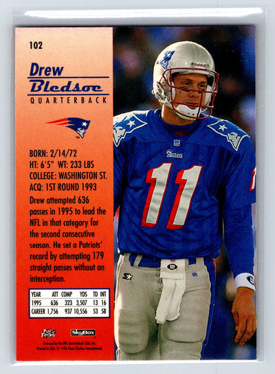 1996 SkyBox Premium #102 Drew Bledsoe Rubies