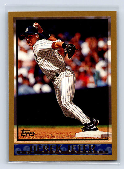 1998 Topps #160 Derek Jeter Minted in Cooperstown