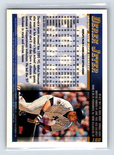 1998 Topps #160 Derek Jeter